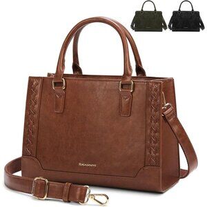 ⚡Women’s PU Leather Handbag Waterproof Tote Crossbody & Top Handle Bag